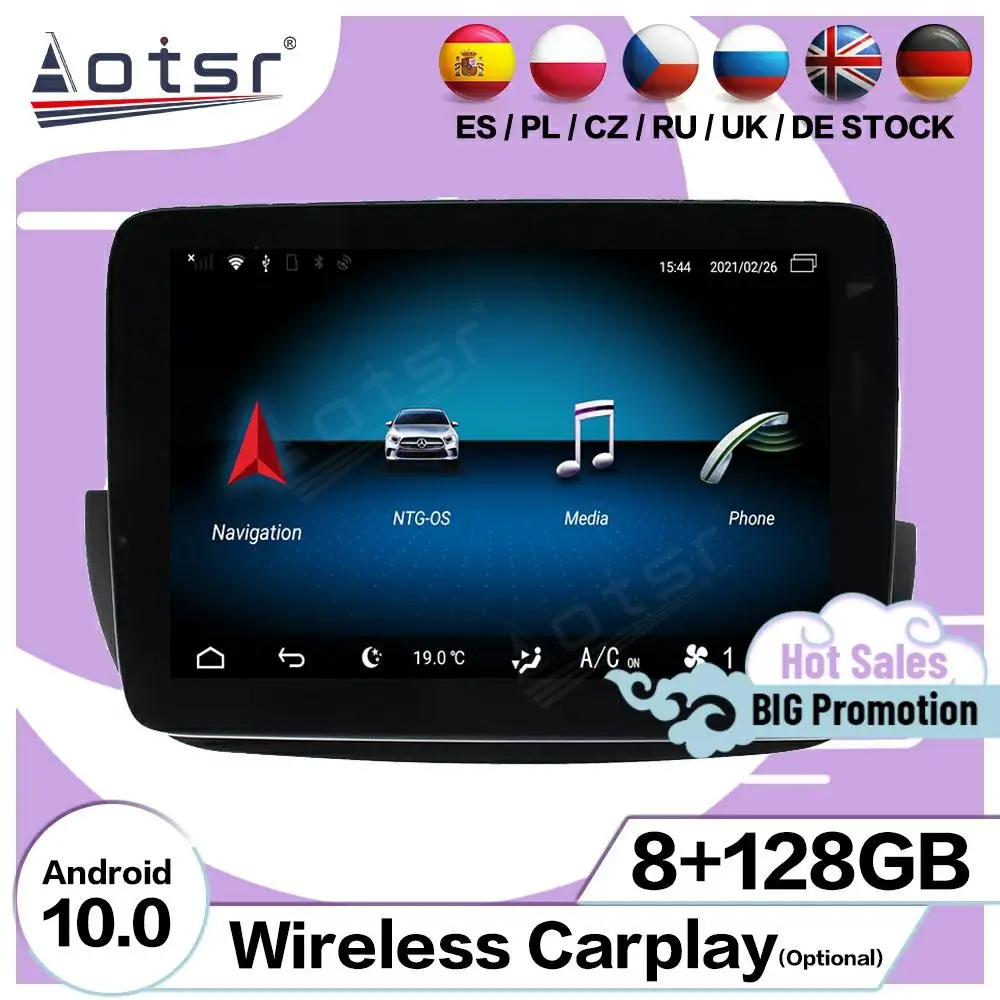

8 + 128 ГБ Android 10 плеер для Mercedes Benz A CLA GLA G 2013 2014 2015 2016 2017 2018 2019 GPS Navi BT автомобильное радио видео головное устройство