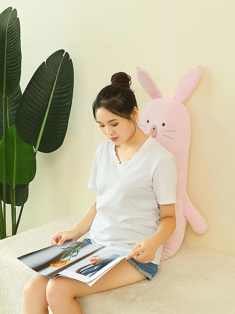 

Long Korean Plush Stuffed Animals Cute Soft Bulk Kawaii Room Rabbit Plush Toys Pillow Peluches Grandes Decorative Pillows KK60MR