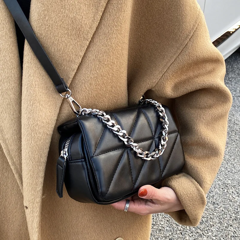 Новейшие стильные сумки для женщин 2021из искусственной кожи повседневные