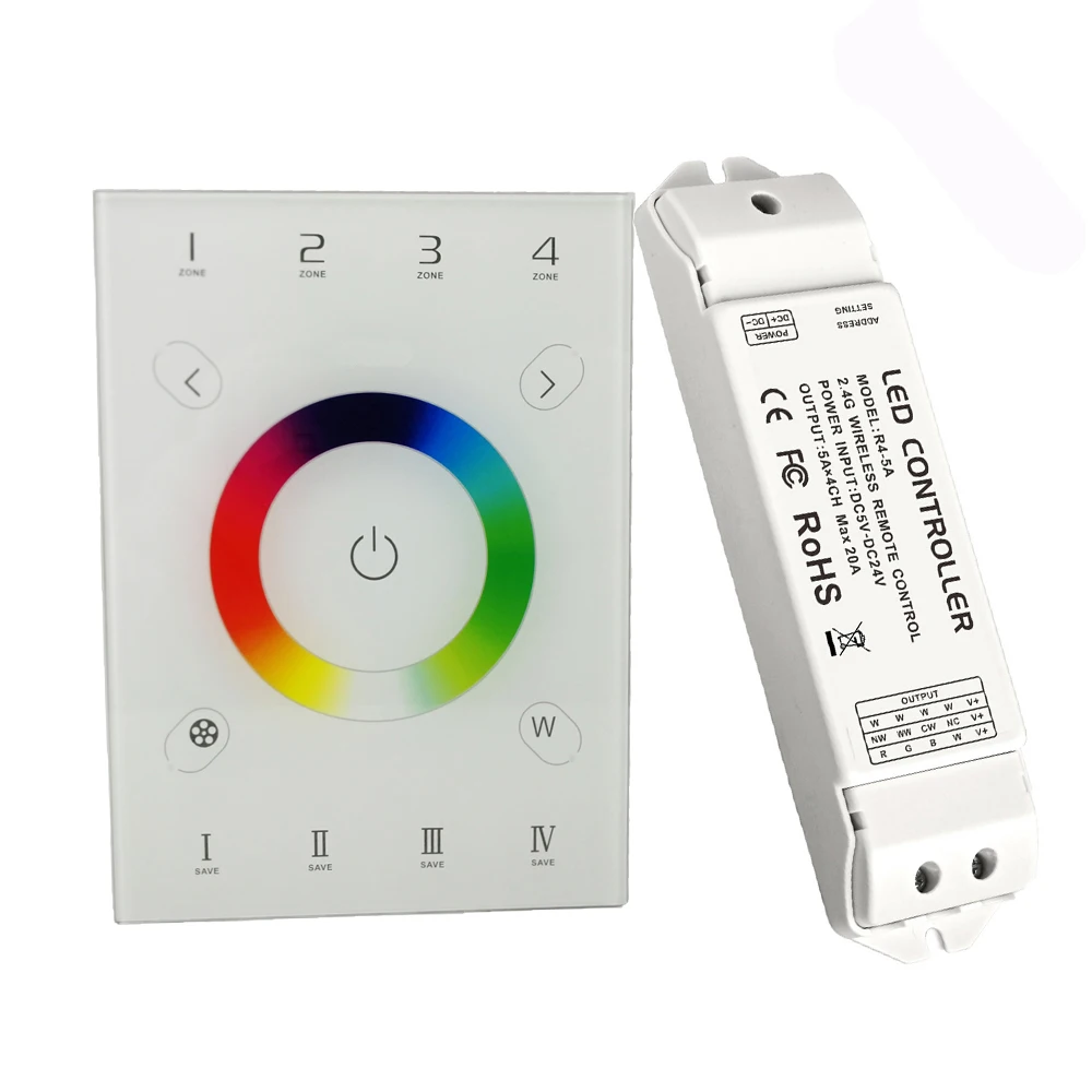 Новый UX8 сенсорный Панель Led RGBW Управление 4 зоны wifi 104 Wifi затемнения Диммер
