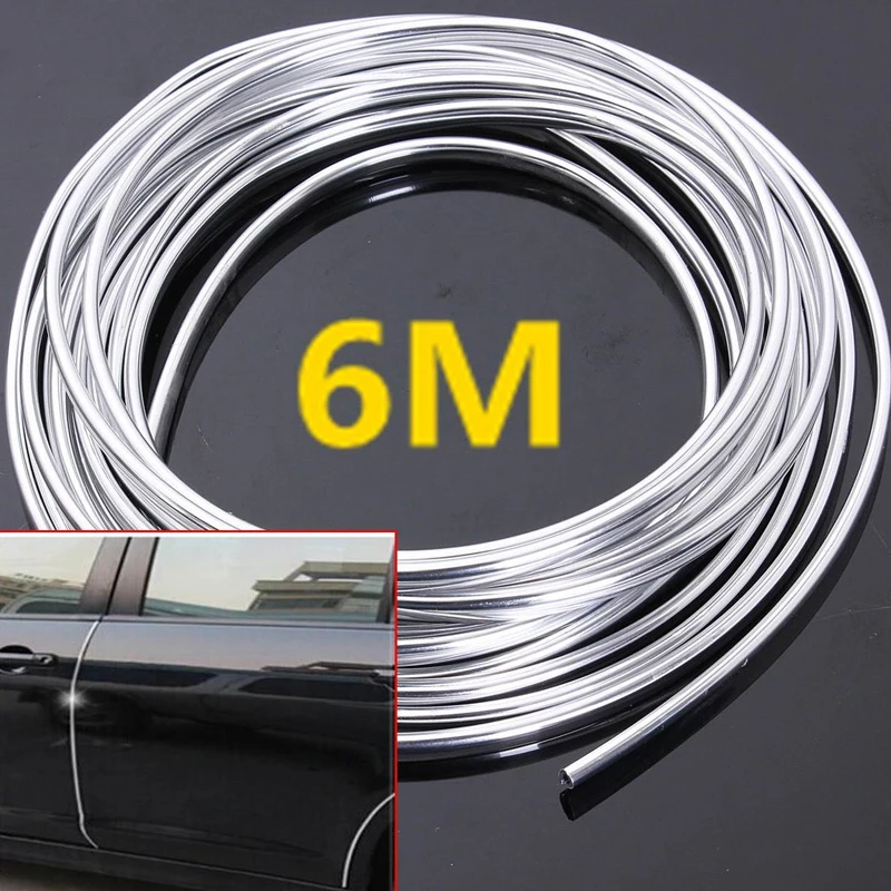 6 м U стиль DIY автомобиля Стайлинг молдинги отделка полосы Кондиционер Выход Vent автомобиль внедорожник сапоги грили бамперы край двери Защита от царапин