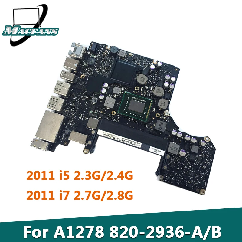 Протестированная оригинальная материнская плата A1278 820 2936 A/B для MacBook Pro 13 &quot