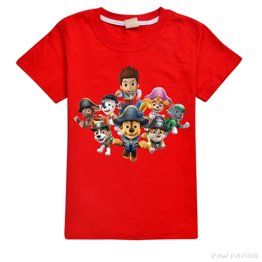 Детская Хлопковая футболка с принтом Щенячий патруль