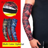 1pcs breathable anti collision lengthen sports arm guard sleeve support cycling elbow pad brace outdoor sunscreen arm warmers