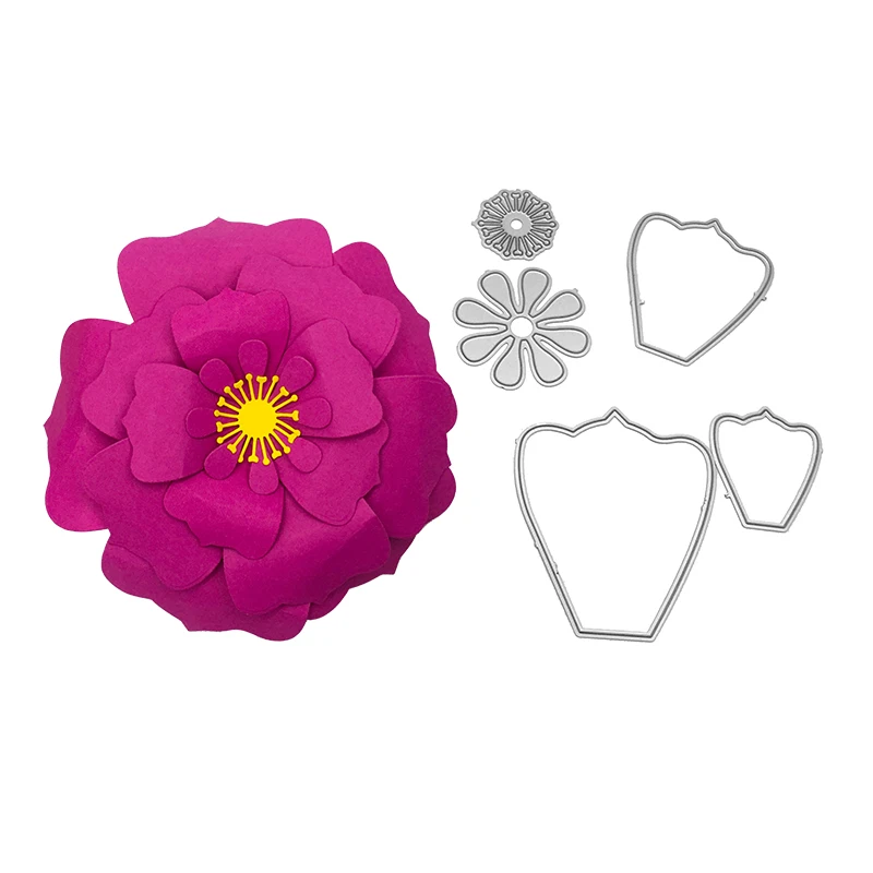 

Julyarts Flower Cutting Dies Flowers Metal Dies for Card Making Stencil For DIY Scrapbook Paper Album for Handwork Creative New