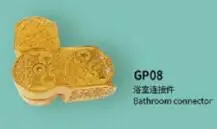 glass connector Все латунные стеклянные зажимы для душевой комнаты, аксессуары для ванной комнаты, золотые бронзовые дверные ручки, набор аксессуаров - Цвет: glass connector