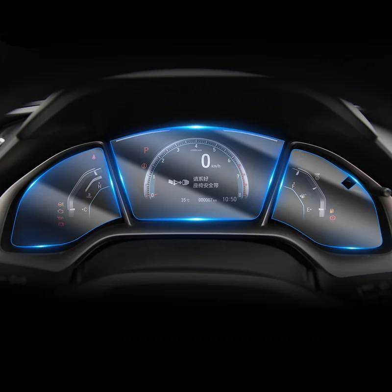 

For Honda Civic 2016-2019 Automotive interior Instrument panel membrane LCD screen TPU protective film Anti-scratch film Refit