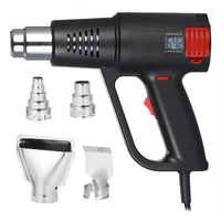 2000w heat gun 220v electric hot air gun industrial power tool multiple nozzle lcd display hot air shrink packaging