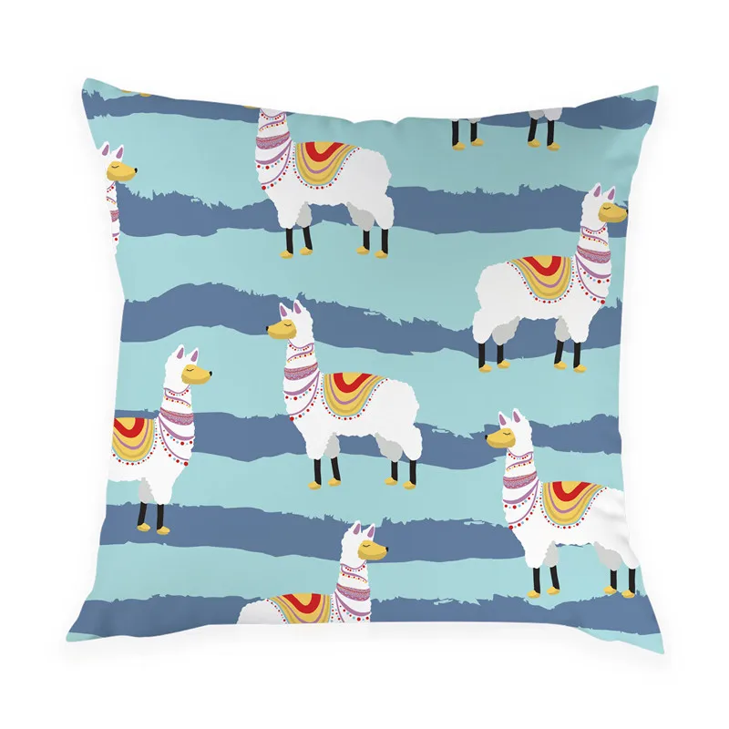 Чехол для подушки с изображением Животных Альпака ПИЧ скин Наволочки диван