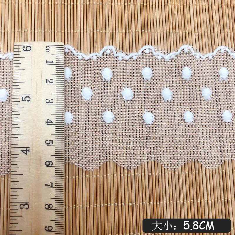 Мягкая сетчатая пряжа белая молочная точка волнистый узор вышивка свадебное