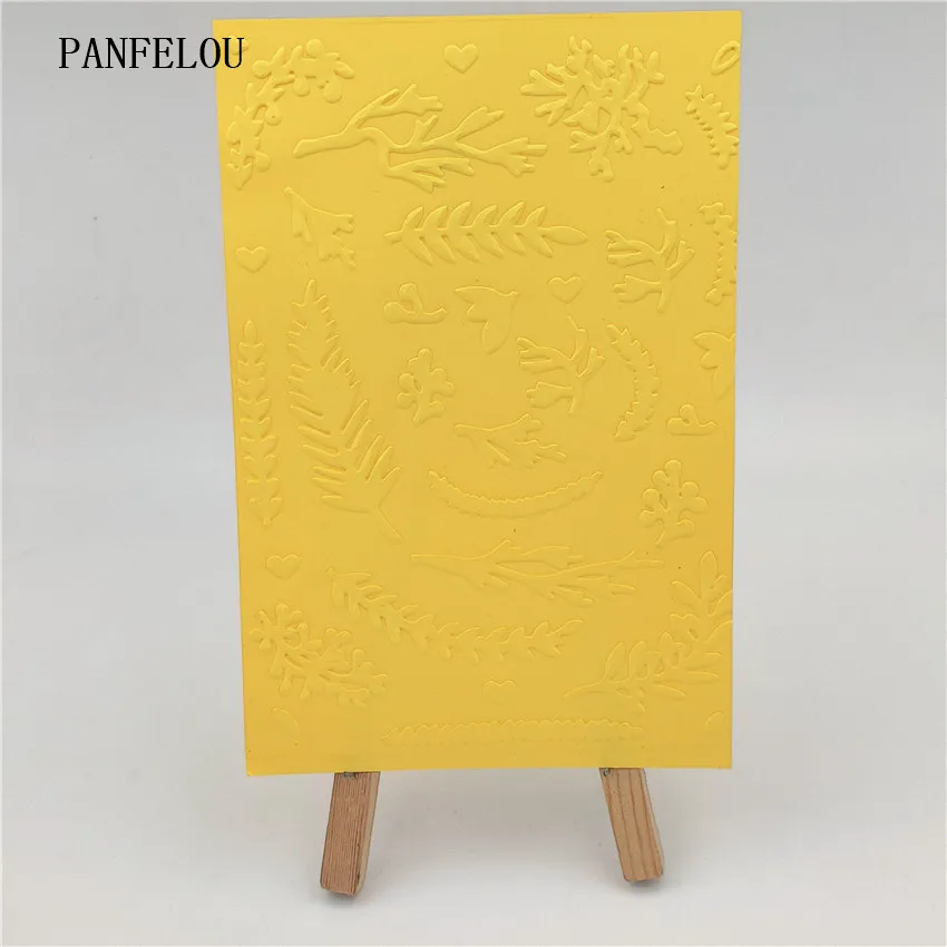 PANFELOU 14 8x10 5 плавающие листья папки для тиснения пластик скрапбукинга DIY шаблон