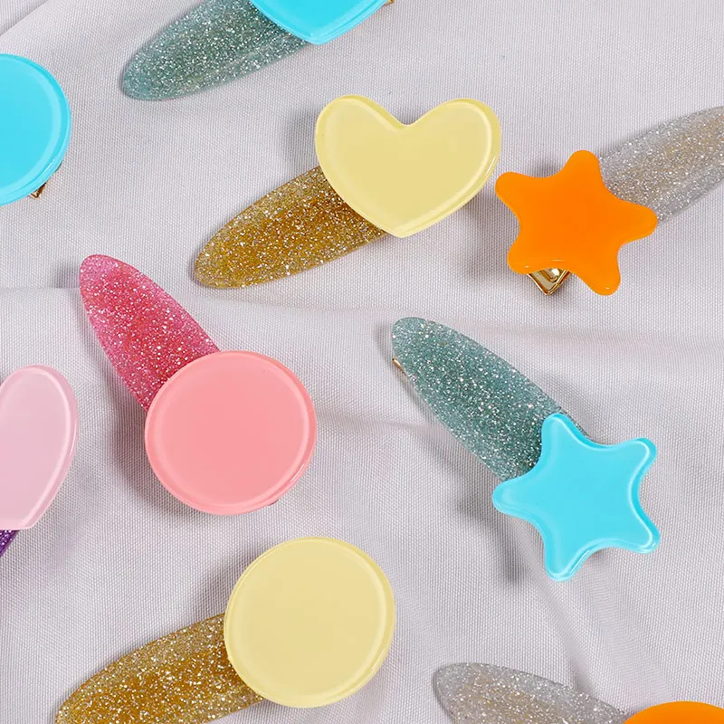 Комплект из 3 предметов заколка для волос комплект блестящая шпилька акриловые