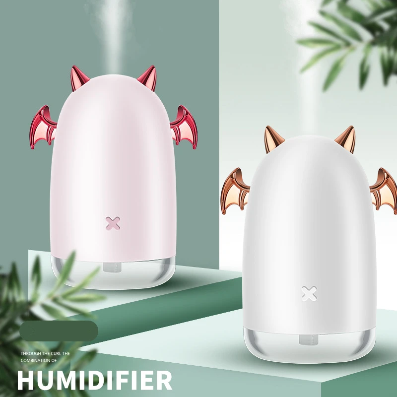 

230ml Ultrasonic Air Humidifier Little Devil USB Essential Oil Diffuser Mist Maker Fogger Color LED Lamp