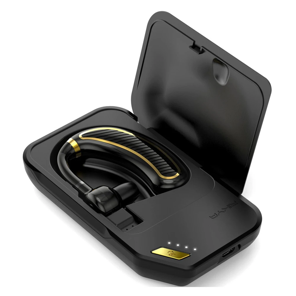 Auriculares inalámbricos K21 con Bluetooth, cascos deportivos con ganchos para las orejas, auriculares manos libres con cargador y control de volumen