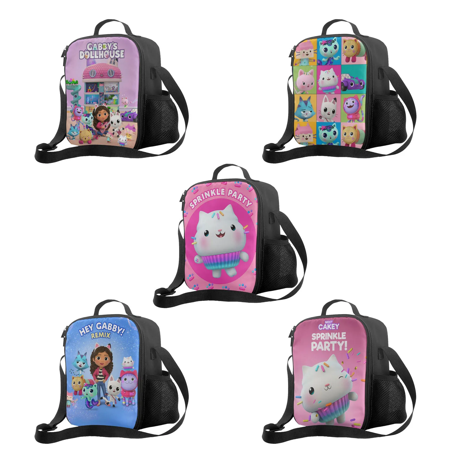 

Сумка для ланча для кукольного домика Gabby, сумка-тоут, Ланч-бокс, Термоизолированный Ланч-бокс с регулируемым плечевым ремнем