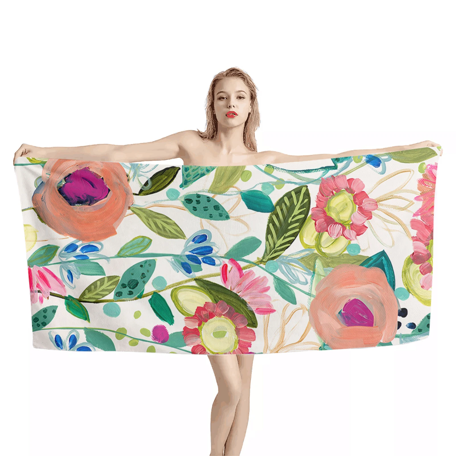 

Microfiber Bath Towel Large Soft High Absorption Quick-drying Sports Travel No Fading Multi-function Personalized Towel Beach