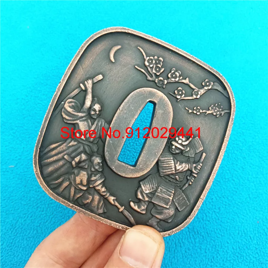 

HandMade Japanese Alloy Guard Tsuba For Samurai Katana Sword Knife Guard Wakizashi Accessory