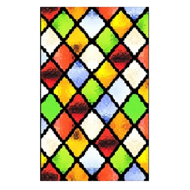 Оконная пленка размером на заказ статическое липкое покрытие без клея в