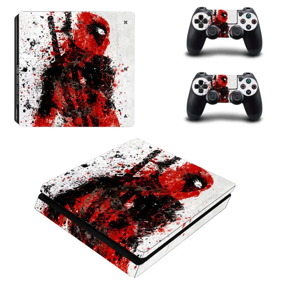 Deadpool PS4 тонкая наклейка s PS 4 Play station Тонкая виниловая Pegatinas для playstation Slim консоль и