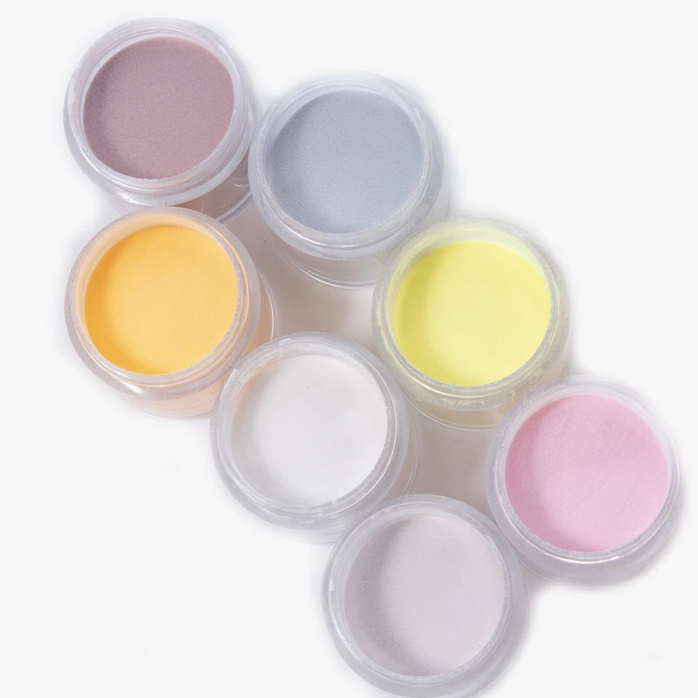 Набор акрилового порошка для ногтей LOVCARRIE 1 банка блестящий розовый прозрачный