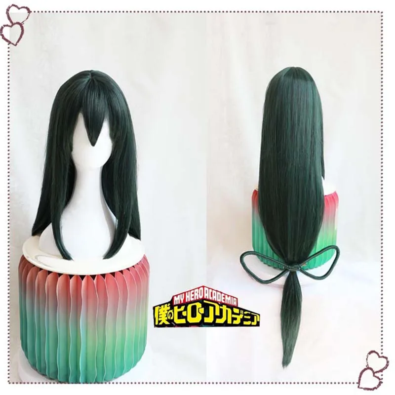 Парики для косплея Asui Tsuyu Boku No Hero Academia зеленые синтетические парики из аниме My