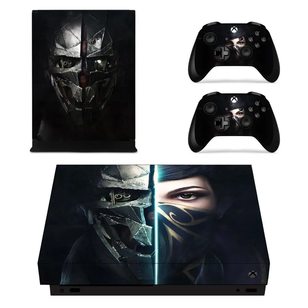 Dishonored 2 наклейки s для Xbox One X виниловые кожи Наклейки Обложка Pegatinas one консоли пульт