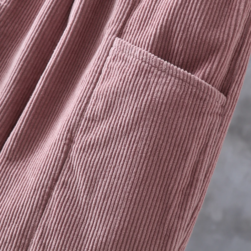 Neploe/осенне-зимние женские вельветовые брюки; Pantalon Mujer; штаны-шаровары с эластичной резинкой на талии; большие размеры; повседневные свободные брюки; 54595