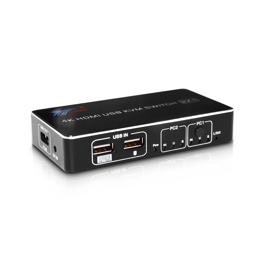 Переключатель KVM HDMI 4k x 2k 60 Гц 2 0 порта выход в 1 usb-принтер обмен бесплатным диском