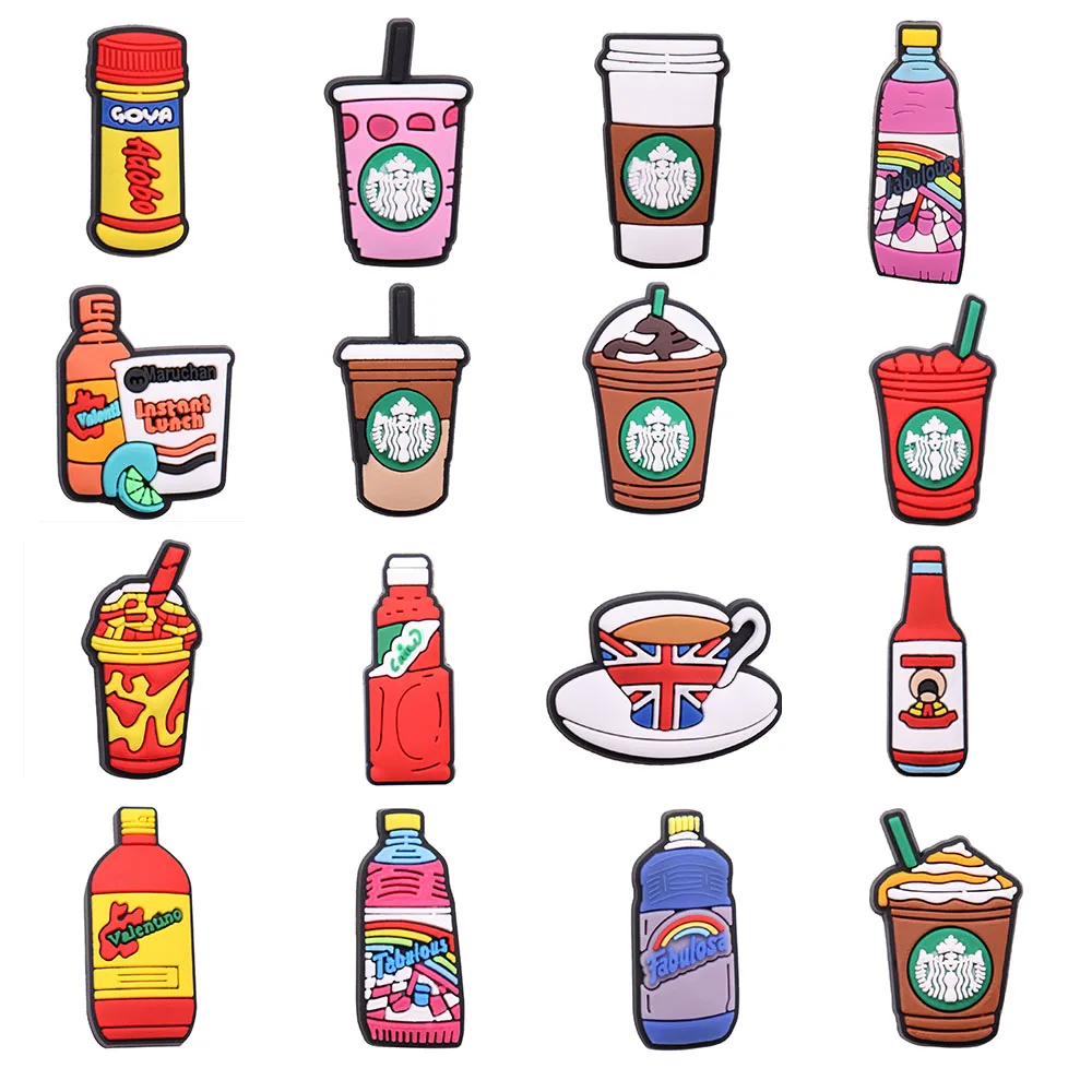 Одиночная распродажа 1 шт. садовая обувь из ПВХ в виде фарпучино кофе чая напитков