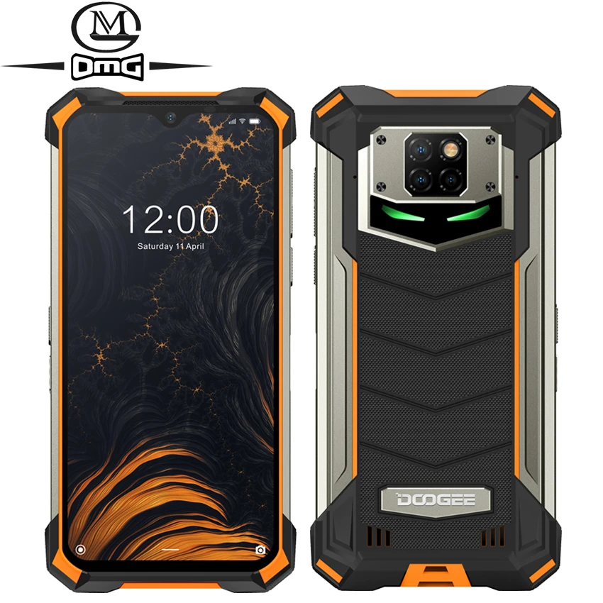 DOOGEE S88 Pro 10000 мАч NFC OTG IP68/IP69K смартфон с восьмиядерным процессором, ОЗУ 6 ГБ, ПЗУ 128 ГБ, 21 МП, Android 10, мобильный телефон