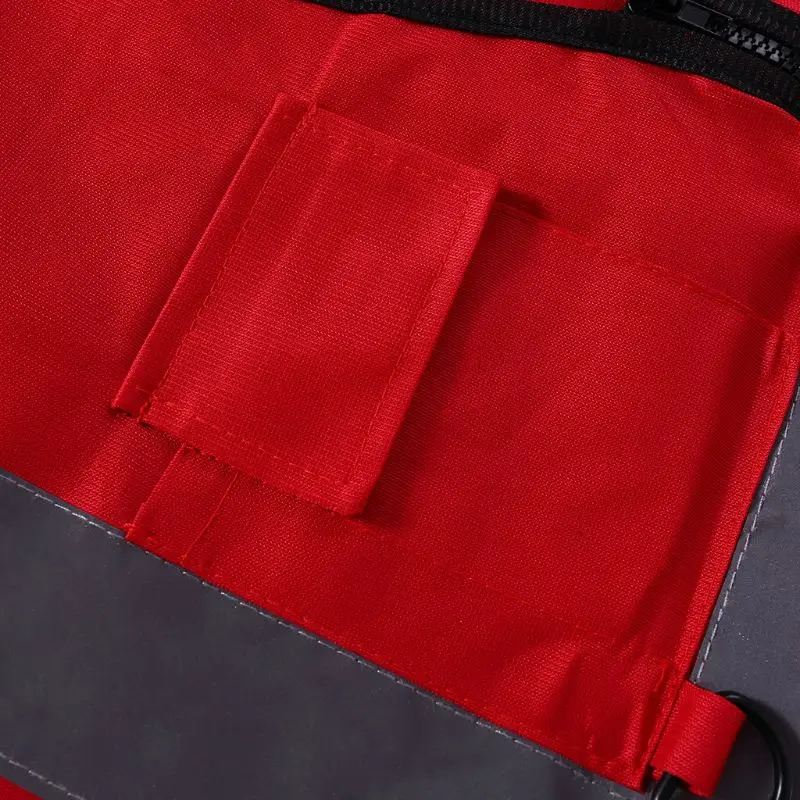 Hi-Vis жилет безопасности с молнией Светоотражающая куртка безопасности жилет 5 карманов