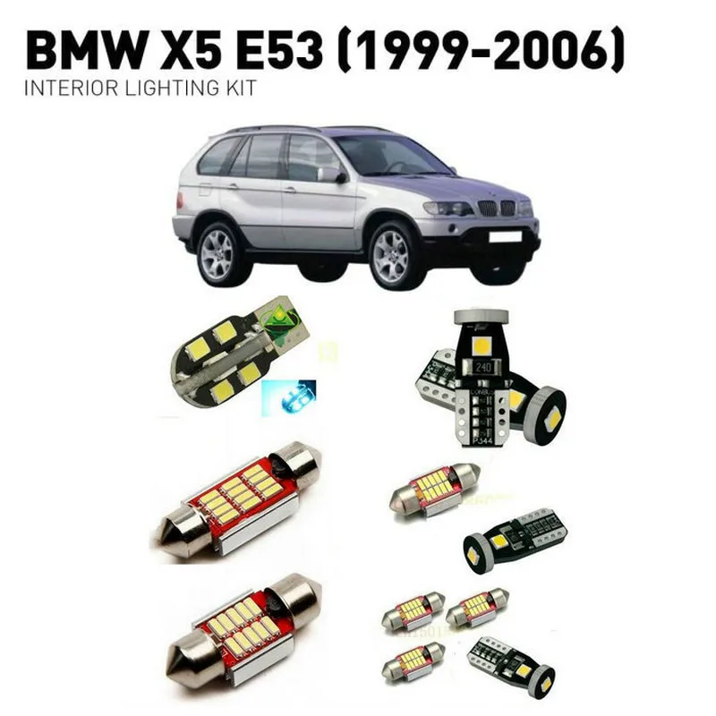 

Led interior lights For BMW x5 e53 1999-2006 21pc Led Lights For Cars lighting kit automotive bulbs Canbus Error Free