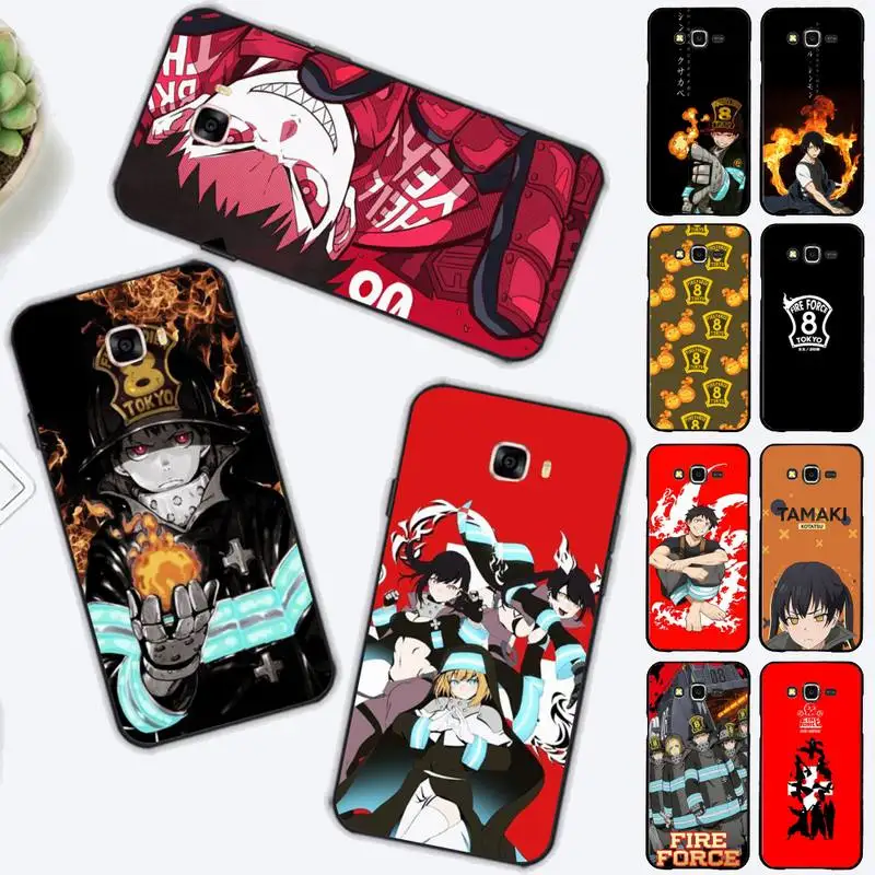 

Manga Anime Fire Force Phone Case for Samsung J 2 3 4 5 6 7 8 prime plus 2018 2017 2016 core