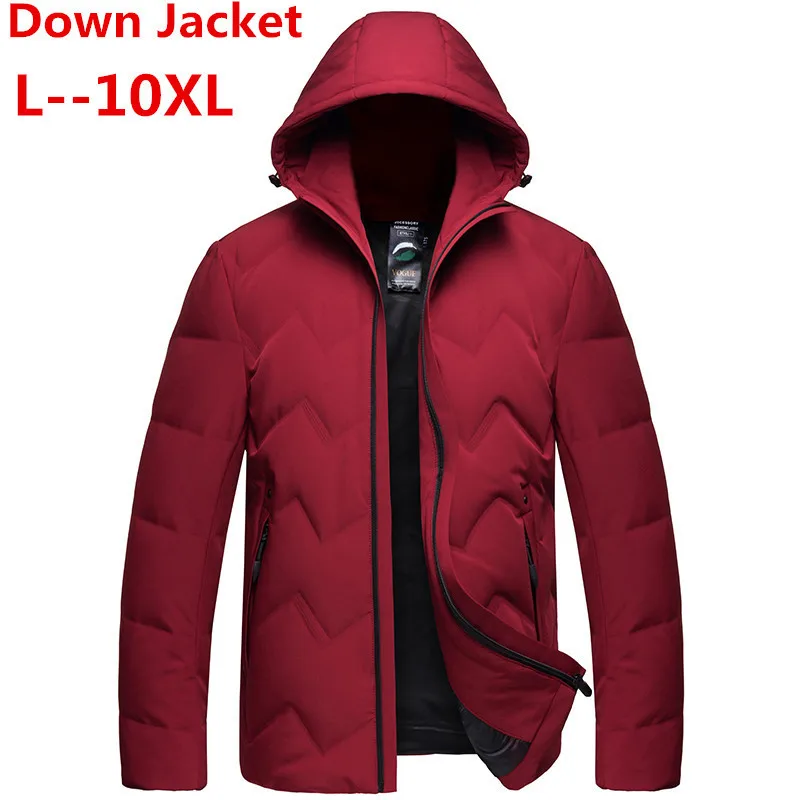 

Big 10XL 8XL 6XL High Quality 90% White Duck Thick Down Jacket men coat Snow parkas male Warm winter Down Jacket Outerwear