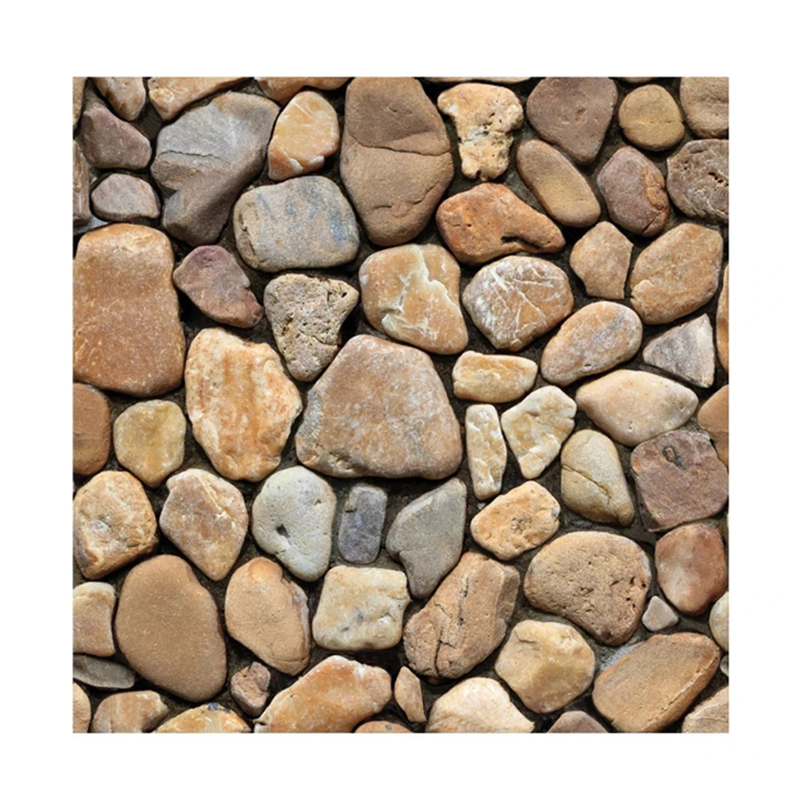 

Wall Stickers 3D Faux Brick Cobblestone Self Adhesive Removable Wall Decoration For Home Office L5