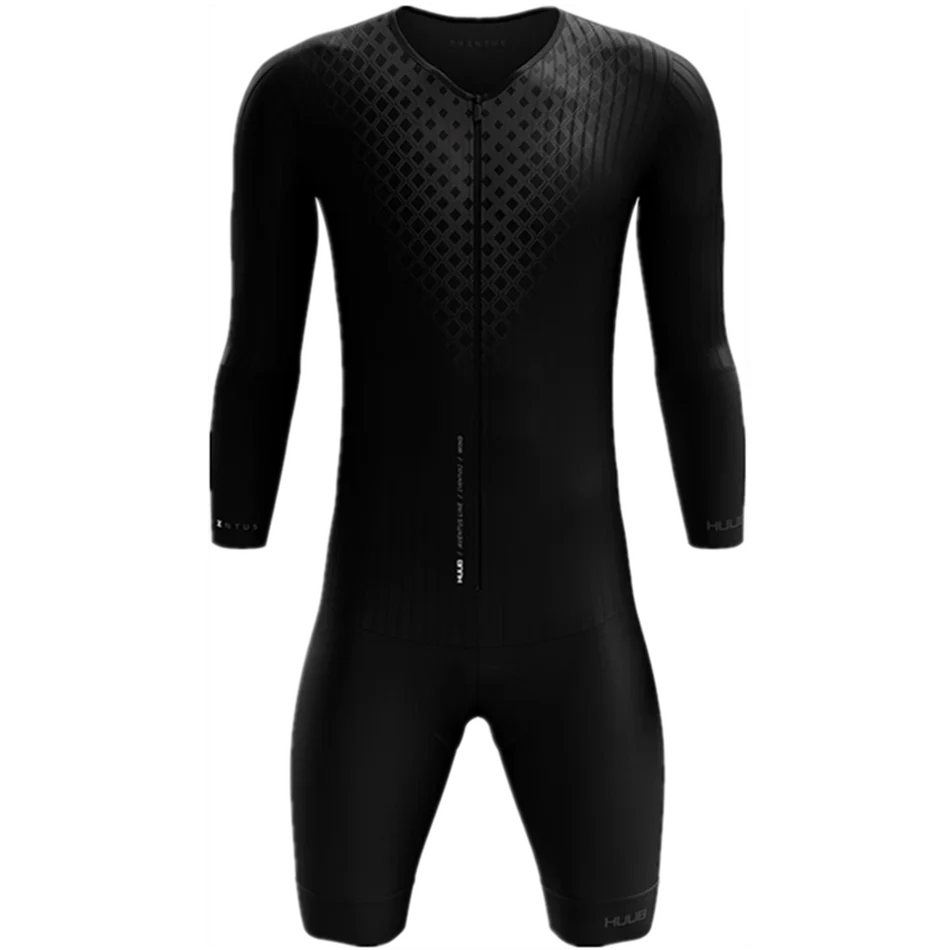 

HUUB Triathlon Suit Wattbike Team Clothing Men Cycling Skinsuit MTB Bicycle Jumpsuit Summer Long Sleeve Tights Set Ropa Ciclismo