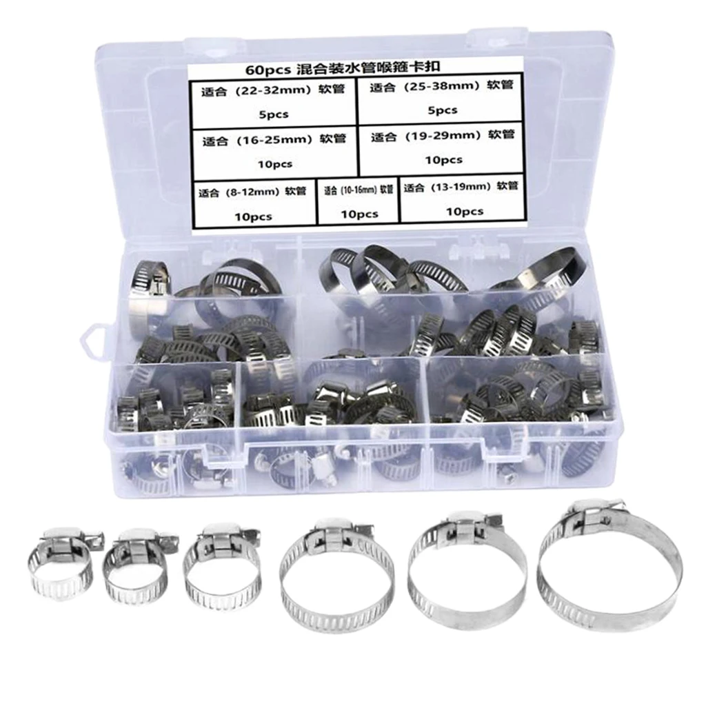 Зажим для гидравлического шланга 60 шт./компл. 8-38 мм зажимы топлива ассортимент |