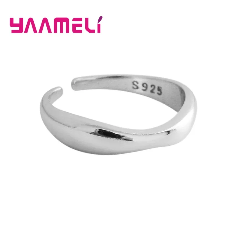 100% Стерлинговое Серебро 925 пробы модное ювелирное изделие простое металлическое