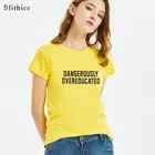 Slithice футболка для колледжа, опасно переобученная футболка, забавная уличная одежда, женские футболки, футболка в стиле Харадзюку