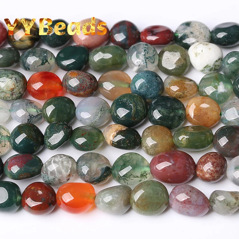 

8x10mm Natural Irregular Indian Agates Beads Loose Charm Beads For Jewelry Making DIY Bracelets For Women Necklaces Accessories