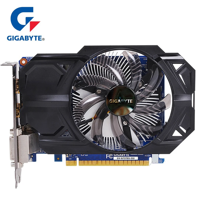 Видеокарта GIGABYTE NVIDIA GTX 750 Ti 2 ГБ GDDR5 128 бит с видеокартой GeForce Gtx 750 Ti GPU для ПК Hdmi Dvi используемые карты VGA