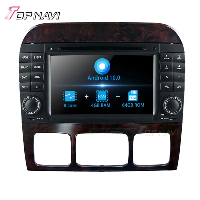 Автомагнитолы 7 &quotAndroid 8 0 Octa Core стерео для Benz S W220 (1999 2000 2001 2002 2003 2004 2005 2006) topnavi DVD gps