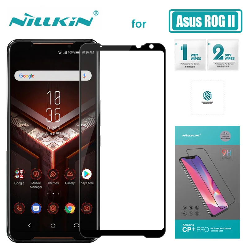 Защитное стекло Nillkin CP + Pro для Asus ROG Phone 2 закаленное 2.5D с полным покрытием Защита