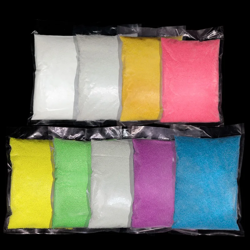 Светящийся гравий светящийся серебристый песок для аквариума флуоресцентные