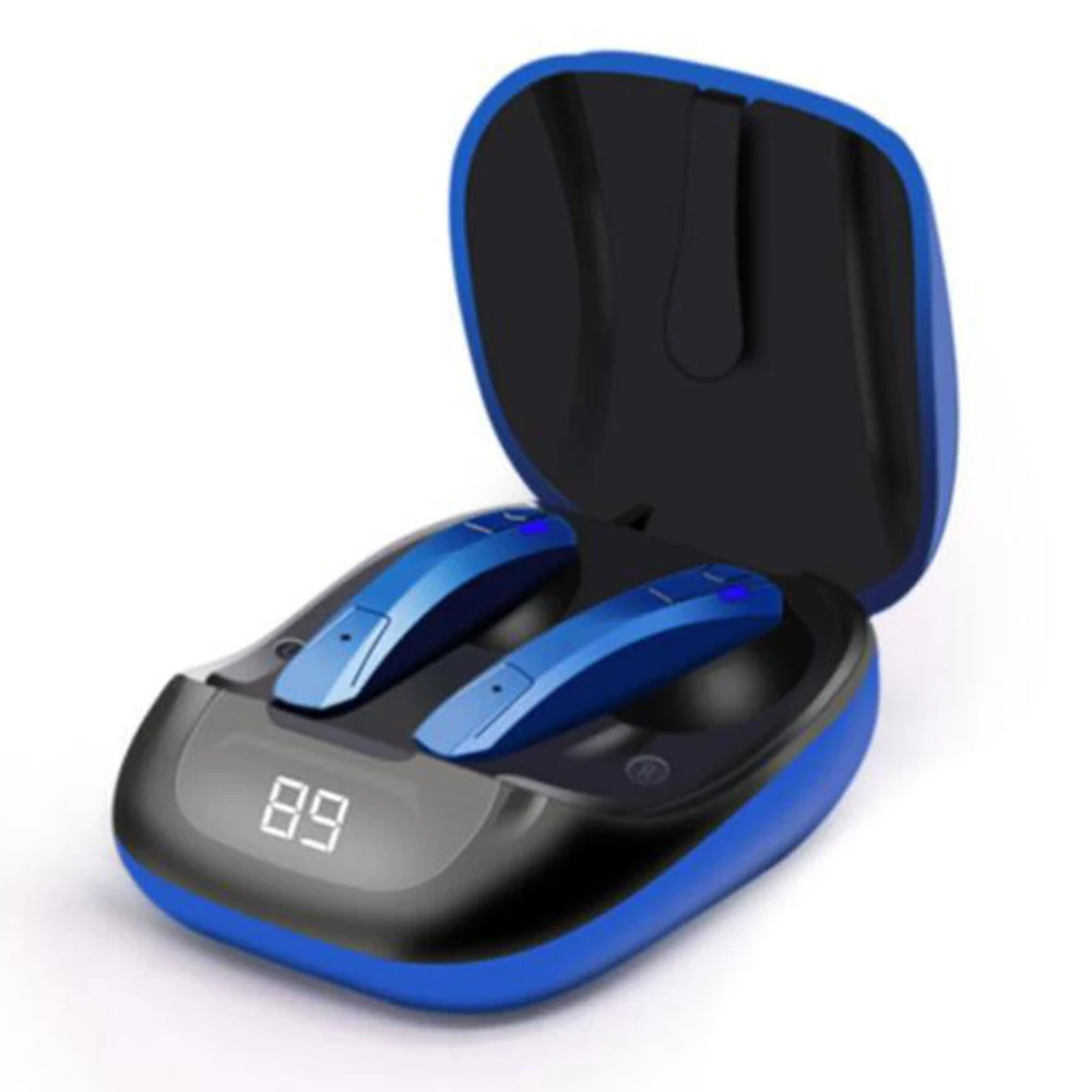 

TWS Bluetooth 5.0 Earphones with 300mAh Charging Box Stereo Sports Waterproof Touch Wireless Earbuds with Microphone