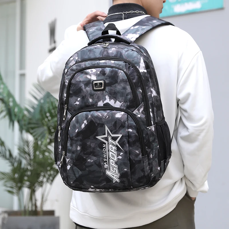 

15-Inch Large Capacity Backpack Fashion Trend Ins Fashion Brand Campus Student Backpack