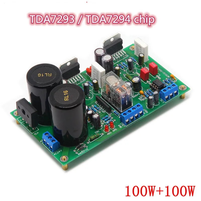 Новый TDA7293 / TDA7294 100 Вт + 2 0 канальный стерео аудио усилитель платы с защитной