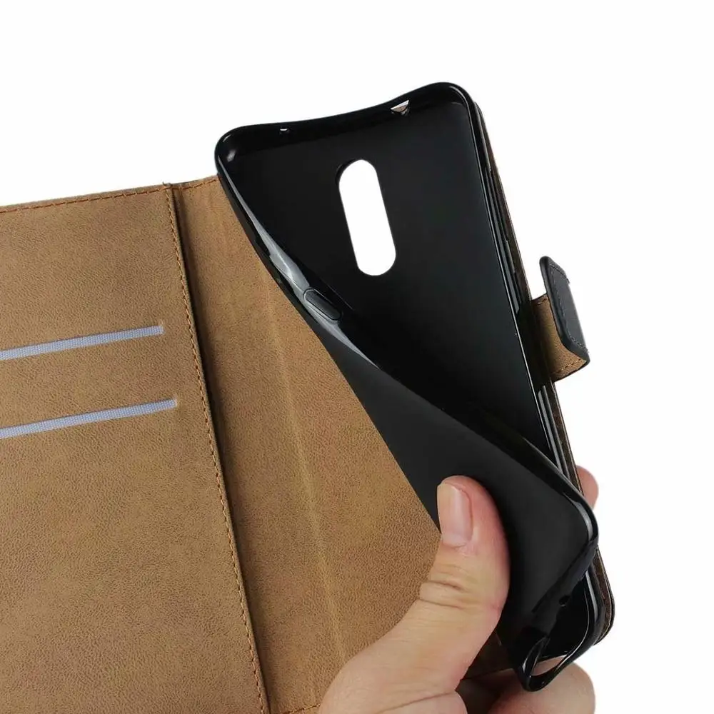 Кожаный чехол высокого качества для Nokia 3 2 откидной чехол-кошелек карманный с