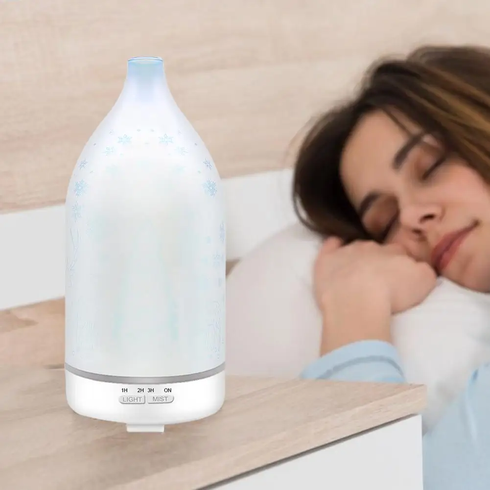 120ml Intelligent Mist Humidifier Ultrasonic Quiet Air With 7 Color LED Lights Eco Friendly For Home Bedroom | Дом и сад