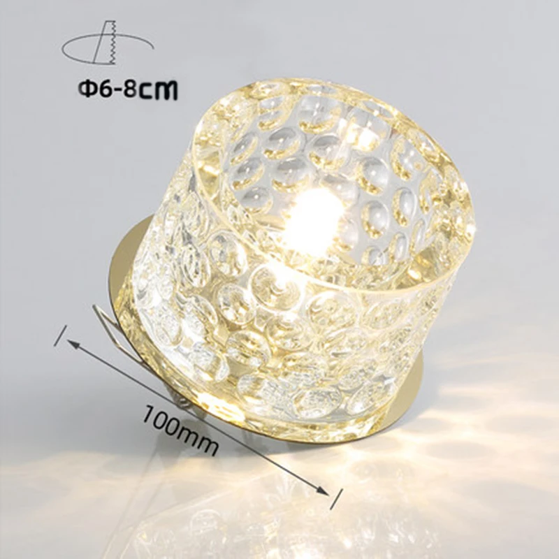 Пост-современный светодиодный Кристалл Потолочные светильники минималистский